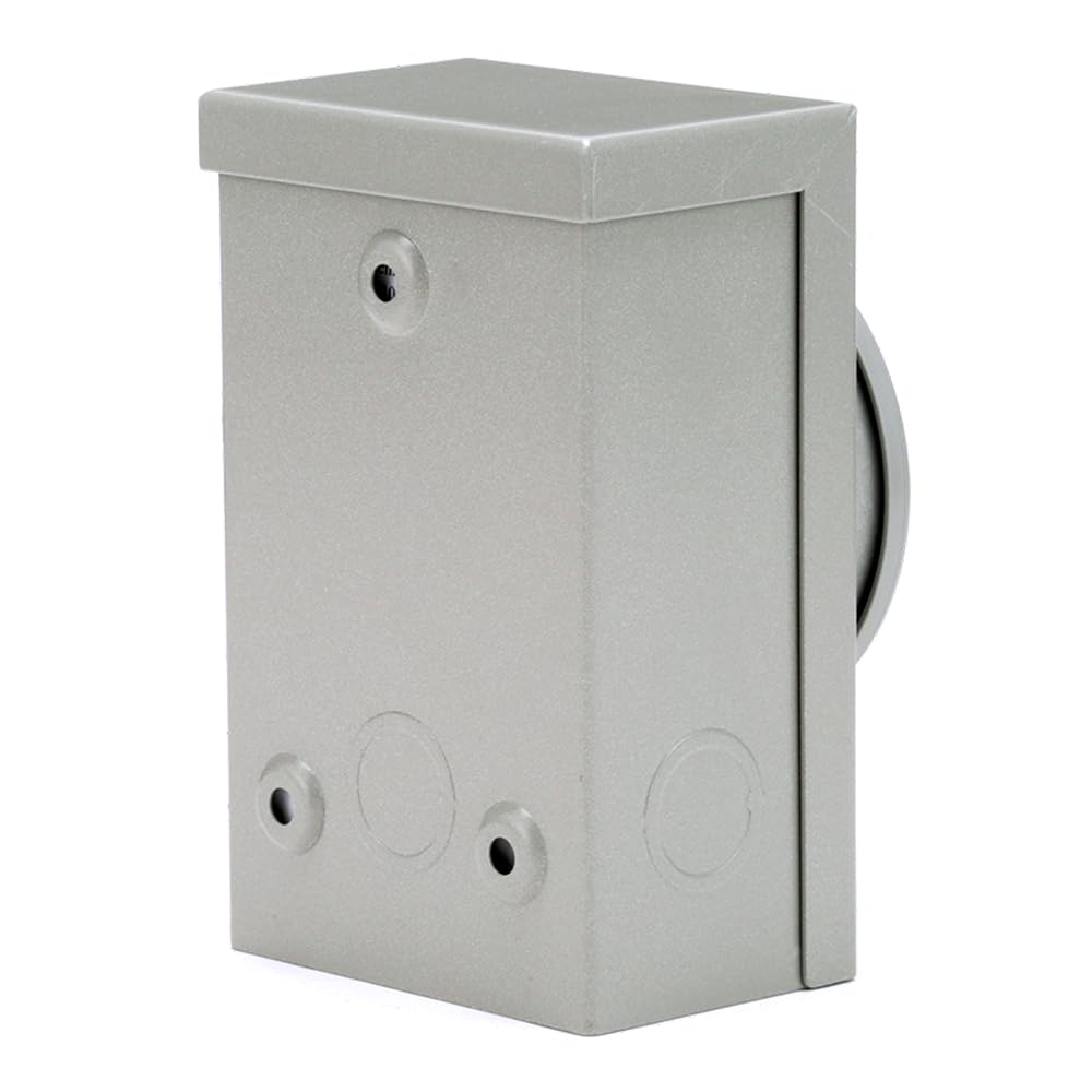 Reliance Controls Generators Up to 7,500 Running Watts PB30 30-Amp NEMA 3R Power Inlet Box, Gray CA2