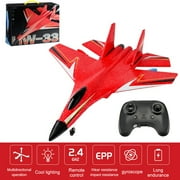 Sunisery Remote Control Airplane 2.4Ghz RC Plane Light Jet Fighter Outdoor Toy Birthday Gifit for Beginners, Kids and Adults