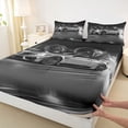 thumbnail image 3 of jejeloiu Gray Racing Car Full Size Sheets,Speed Sport Bed Sheets For Boys Teens 4pcs, 3 of 7