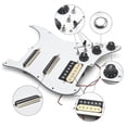 thumbnail image 3 of SSH-Coil Splitting Electric Guitar Pickguard 2 Mini Humbucker + 1Humbucke+Silence Switch Loaded Prewired Scratchplate A, 3 of 5