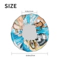 thumbnail image 4 of Kdxio Vintage Map Travel Essentials Print Shower Cap for Women,Elastic and Reusable,Double Waterproof Layers Bathing Hat, 4 of 6
