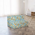 thumbnail image 2 of Floral Foldable Mattress, Graphics of Exotic Flowers, 74.8" x 35.4", Pale Orange Pale Blue, by Ambesonne, 2 of 4