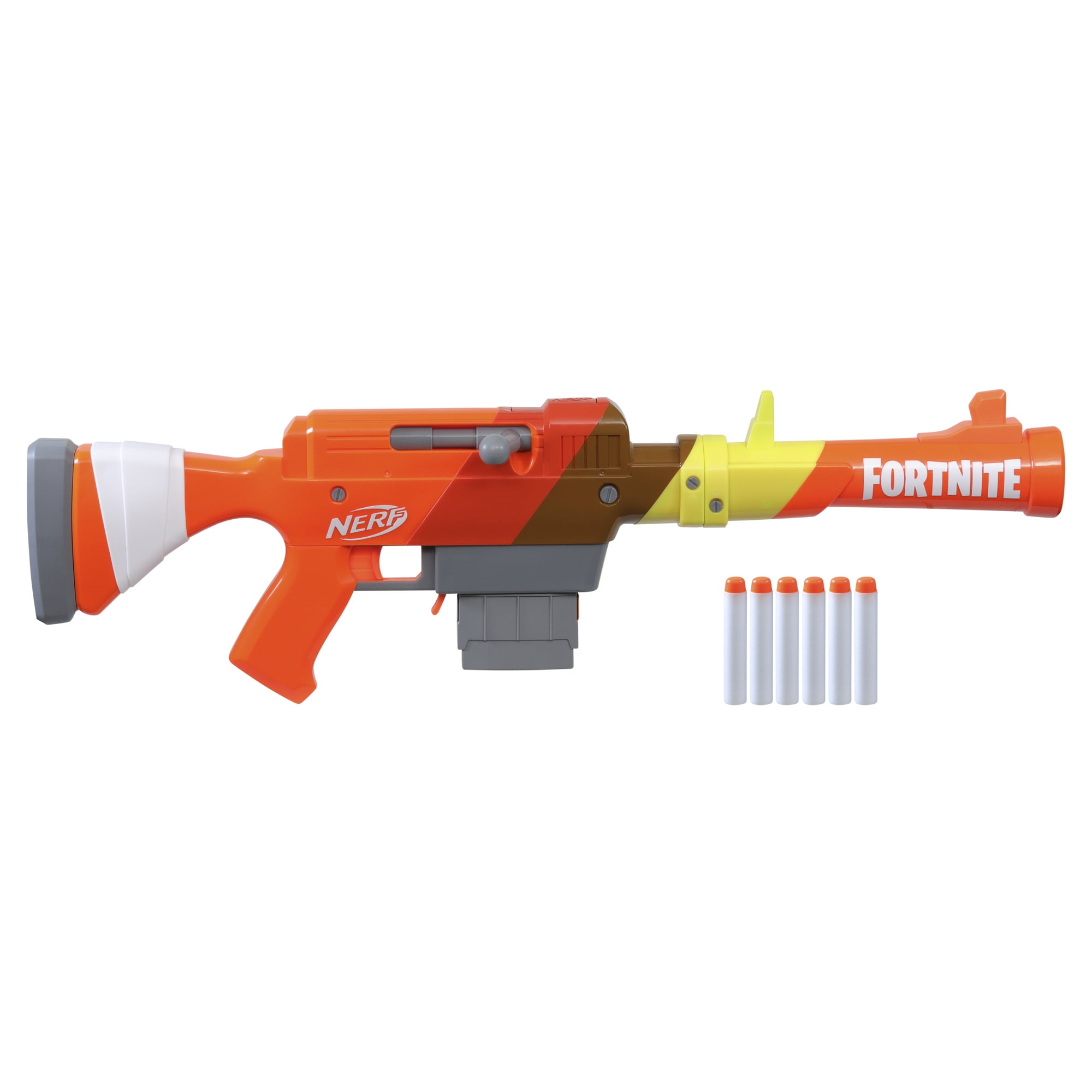 NERF Fortnite Basr-r Bolt Action Blaster Includes 3 Bush Targets and 5 Darts for sale online 