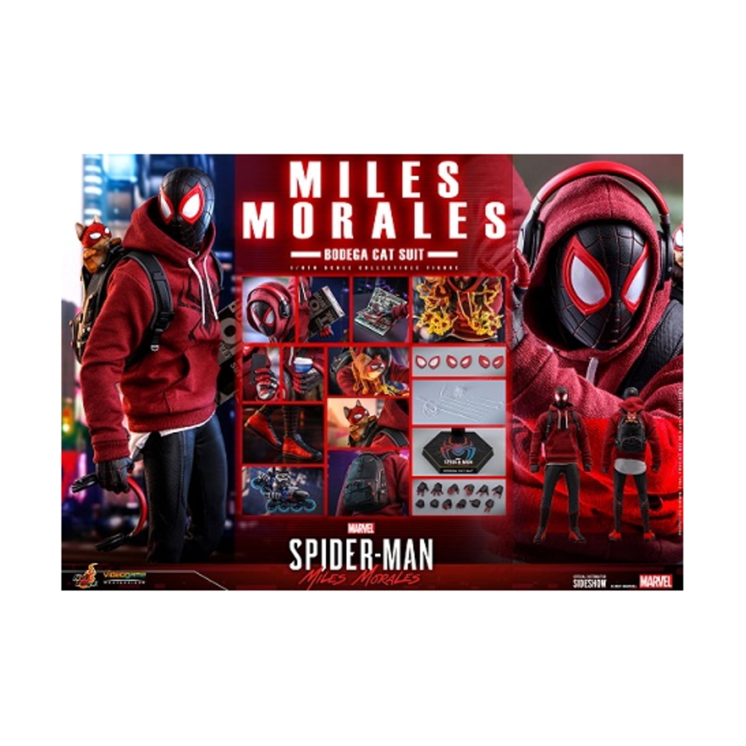 Spider-Man: Miles Morales figurine Videogame Masterpiece 1/6 Miles Morales  Bodega Cat Suit 29 cm - La Boutique du Sorcier
