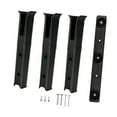 thumbnail image 3 of Soporte para cañas de pescar de 3 tubos y 3 soportes para almacenamiento en garaje y remolque negro, 3 of 9