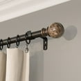Decopolitan Core Marble Ball 1" Diameter Curtain Rod Set