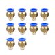 thumbnail image 1 of Conector de manguera neumática Eigraketly portátil para el hogar 10 piezas de latón de repuesto, 1 of 6