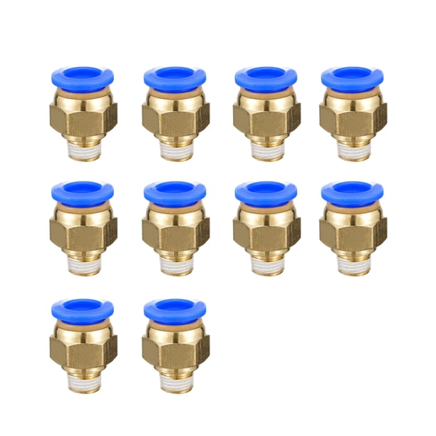 Conector de manguera neumática Eigraketly portátil para el hogar 10 piezas de latón de repuesto