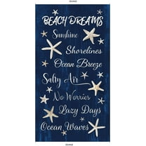 Timeless Treasures Beach Dreams Quilt Fabric 24" x 44" Panel C1232 Navy 100% Cotton Fabric sold by the panel