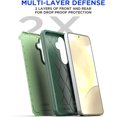 thumbnail image 3 of KOMI for Samsung Galaxy S24/S25 Case with Glass Screen Protector,Heavy Duty Drop Protection Full Body Rugged Shockproof Military Protective Tough Durable Cover for Galaxy S24/S25 6.1" 5G 2025 Mint, 3 of 5