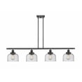 thumbnail image 1 of 916-4I-BK-G74-Innovations Lighting-Large Bell - 48 Inch 4 Light Island   Matte Black Finish with, 1 of 1