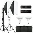 thumbnail image 2 of Led Andoer Professional Studio Photography Softbox LED Light Kit with 20x28 Inch Softbox x 2 + 3000K-6000K Bi-color Temperature 150W LED Light x 2 + 2M Light Stand x 2 + Wireless, 2 of 7