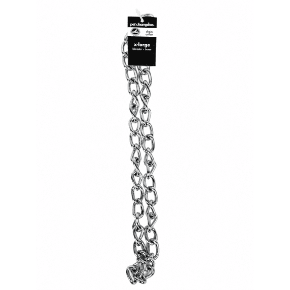 Pet Champion 4mm Choke Chain Collar x-large 22-28 in, 1.0 CT