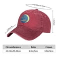 thumbnail image 6 of Mens Baseball Cap, Outdoor Casual Sports Cap Classic Curved Brim Hat - Adjustable Cowboy Hat, Libra Zodiac- Red, 6 of 8