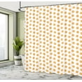 thumbnail image 4 of Ambesonne Orange Pattern Shower Curtain, Citrus Fruit Circles, 69"Wx70"L, White and Marigold, 4 of 4
