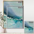 thumbnail image 2 of Indigo Abstract Watercolor Blue - Nautical & Coastal Framed Canvas, 2 of 3