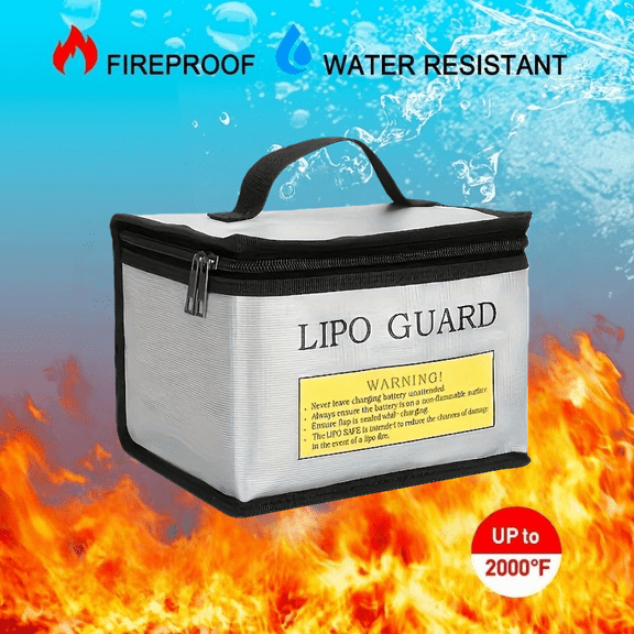 High-Capacity Lithium Battery Fireproof Storage Bag - High-Quality Portable Safety Box for Charging and Transportation, Durable Mesh Material