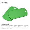 thumbnail image 3 of Uxcell Metal Stamping Blank DIY Engrave Aluminum Label Tags for Craft, Pendant Decoration Green 10Pcs, 3 of 5
