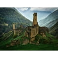 thumbnail image 2 of A. Godovikov, Ivan 18x15 Black Ornate Wood Framed with Double Matting Museum Art Print Titled - Tsori Towers Of Ingushetia 2, 2 of 4