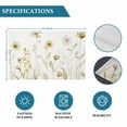 thumbnail image 6 of Yellow Spring Floral Placemats Set of 4, Summer Flowers Botanical Elegant Placemats for Dining Table, Place Mats for Kitchen Tabletop, Waterproof Wipeable Dining Table Mats Set, 6 of 9