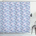 thumbnail image 1 of Ambesonne Garden Shower Curtain, Exotic Flower Bouquet, 69"Wx75"L, Pale Pink Pale Blue, 1 of 3