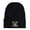 Black, variant on Cute Cartoon Yak Embroidered Acrylic Knit Beanie, Unisex Soft Stretch Winter Skull Cap, Sporty Daily Matching Hat Ideal Gift for Men Women