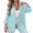Light Blue, variant on Button Down Shirts for Women Casual Vacation Striped Shirt Women Fall Fashion Long Leeve Shacket