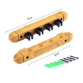 thumbnail image 5 of sunsanly Wall Mount Pool Stick Holder Billiard Pool Cue Rack Hardwood Pool Cue Holder Rest Cue Stick Storage Organizer for Billiards And Cues, 5 of 7