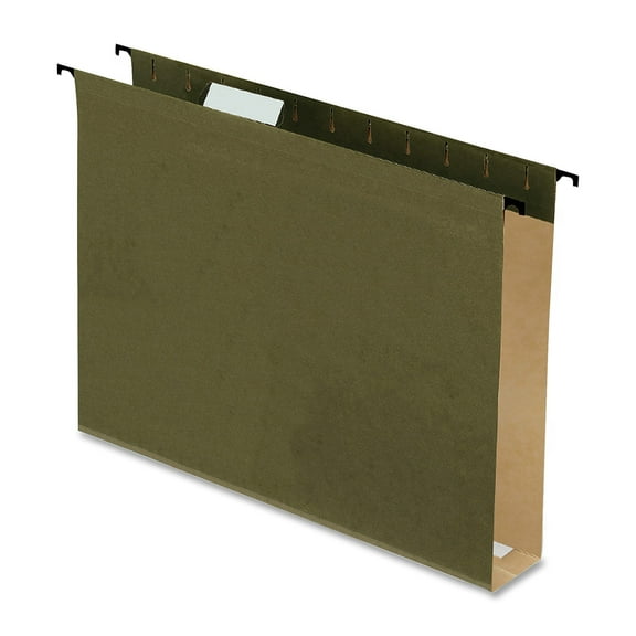 Pendaflex Poly Laminate Hanging Folders 1/5 Tab 2" Expansion Letter Green 20/Box 6152X2