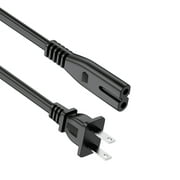 PGENDAR 6ft/1.8m AC IN Power Cord Outlet Socket Cable Plug Lead For HP Dell Sony Toshiba Laptop Charger LED LCD Monitor TV Epson Lexmark Printer Ps2 Ps3 Slim Ps4 DVD players