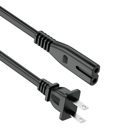 PGENDAR 6ft/1.8m AC IN Power Cord Outlet Socket Cable Plug Lead For HP Dell Sony Toshiba Laptop Charger LED LCD Monitor TV Epson Lexmark Printer Ps2 Ps3 Slim Ps4 DVD players