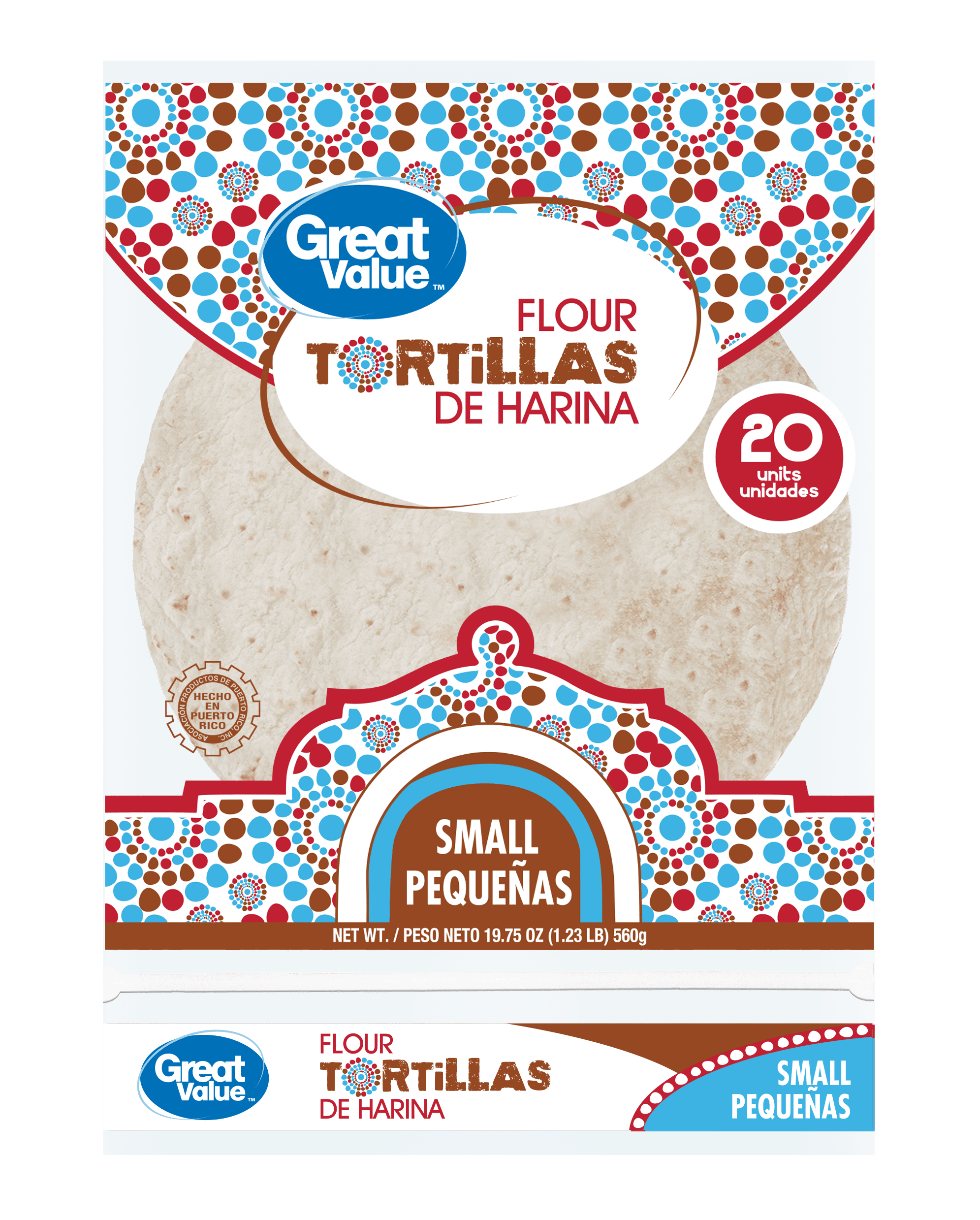 Great Value Tortillas Pequenas 20ct