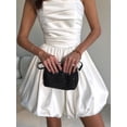 thumbnail image 6 of Summer Strapless Mini Dress Sleeveless Smocked Flowy A Line Beach Tube Top Dresses for Women White S, 6 of 9