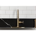 thumbnail image 4 of Kingston Brass KSD2433RNX Ostro Single-Handle 2-Hole Deck Mount Kitchen Faucet, Antique Brass, 4 of 7