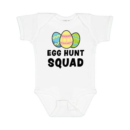 

Inktastic Egg Hunt Squad with Easter Eggs Gift Baby Boy or Baby Girl Bodysuit