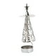 thumbnail image 5 of Candelabro Candelabro Giratorio En Forma De árbol Para Decoración Del Hogar Cena Ambiente Festival Decoración Copa De Hierro Con Copo De Nieve Plateado, 5 of 8
