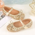 thumbnail image 2 of Otqutp Children Dance Shoes Cute Girls Wedding Shoes Flower Child Fashion Shoes Sequins Fine Glitter Bow Girl Princess Shoes, 2 of 6