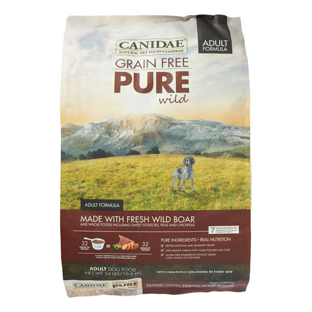 Canidae Pure Wild GrainFree Fresh Wild Boar Adult Dry Dog Food, 24 lb