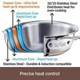 thumbnail image 2 of All-Clad 6204 SS Copper Core 5-Ply Bonded Dishwasher Safe Saucepan with Lid / Cookware,  4-Quart, Silver, 2 of 5