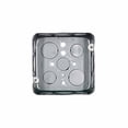thumbnail image 4 of Pack 10Pz Caja Metalica Cuadrada C/ Tapa Acero 4x4Pulg plateado 10.5cm, 4 of 6