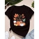 thumbnail image 1 of Women'S "Fall Vibes" T-Shirt - Cozy autumn Pumpkin Design, Breathable & Comfortable, Casual Crew Neck, Short Sleeve, Loose Fit, Perfect for Fall-Themed outfits, Casual Wear | autumn The, 1 of 6