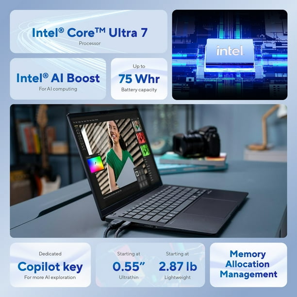 ASUS Vivobook S14 Copilot+ - Hospital admin laptops - Walmart