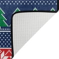 thumbnail image 5 of SKYSONIC Christmas Trees Snowflake Non-Slip Area Rug, Winter Stripes Floor Carpet Comfort Floor Mats Decor for Indoor Front Porch Living Room Bedroom Kitchen, 36"x24", 5 of 7
