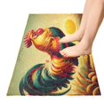 thumbnail image 2 of Retro Rooster Bathroom Rug Non Slip Bathroom Mats Entry Door Soft Carpets for Kitchen Bedroom Living Room 39x20 inch, 2 of 7