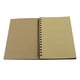 thumbnail image 1 of Cuaderno de bocetos en espiral de papel kraft vintage, tamaño A5, diario, planificador, cuaderno para estudiantes, oficina, escritura y dibujo (cubierta kraft/página de papel kraft), 1 of 3