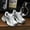 Silver, variant on New silver turbo running shoes, retro-style dad shoes, couple's thick-soled casual shoes