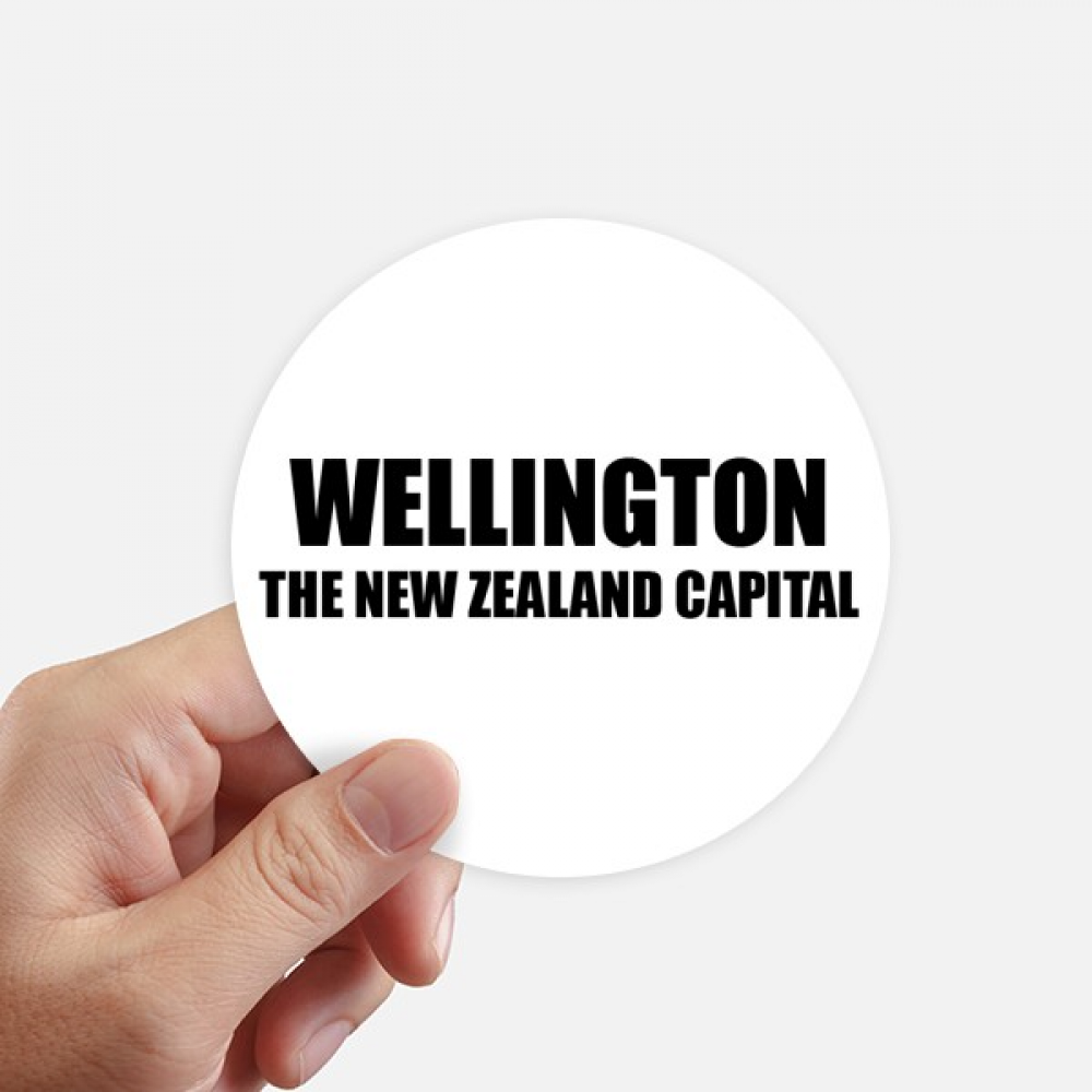 Wellington The New Zealand Capital Sticker Round Wall Suitcase Laptop Label Bumper