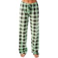 thumbnail image 2 of Pajama Pants Women Soft Casual Lounge Pajama Bottoms Comfy Stretch Sleep Pants Wide Leg Pj Bottoms with Pockets Green 2XL, 2 of 6