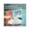 thumbnail image 3 of 2pcs/Set Transparent Lid Shoe Storage Box Sets Shoes Organizers Thickened Foldable Dustproof Storage Boxs Stackable Combined Shoe Cabinet, 3 of 4