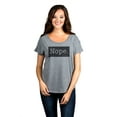 thumbnail image 2 of Thread Tank Nope. Women's Relaxed Slouchy Dolman T-Shirt Tee Heather Grey Medium, 2 of 4
